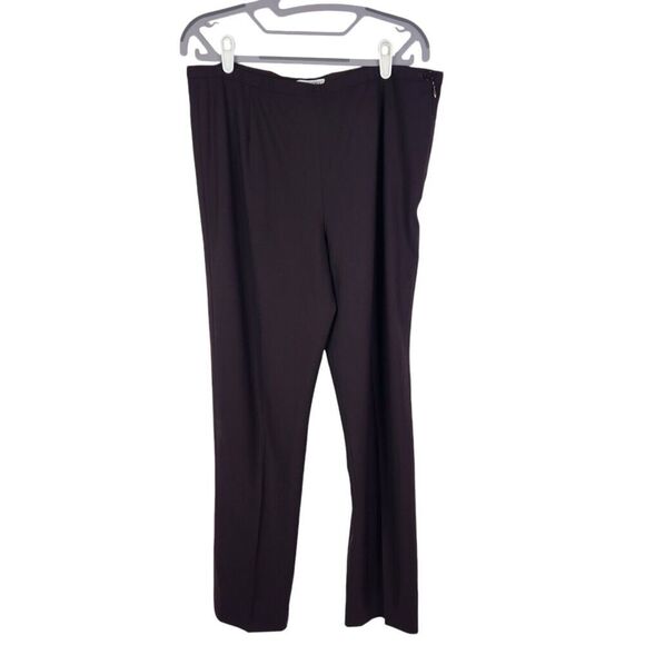 Vtg GIORGIO ARMANI Pants Womens 10 Brown Le Collezioni Wool Designer Academia - Picture 1 of 9